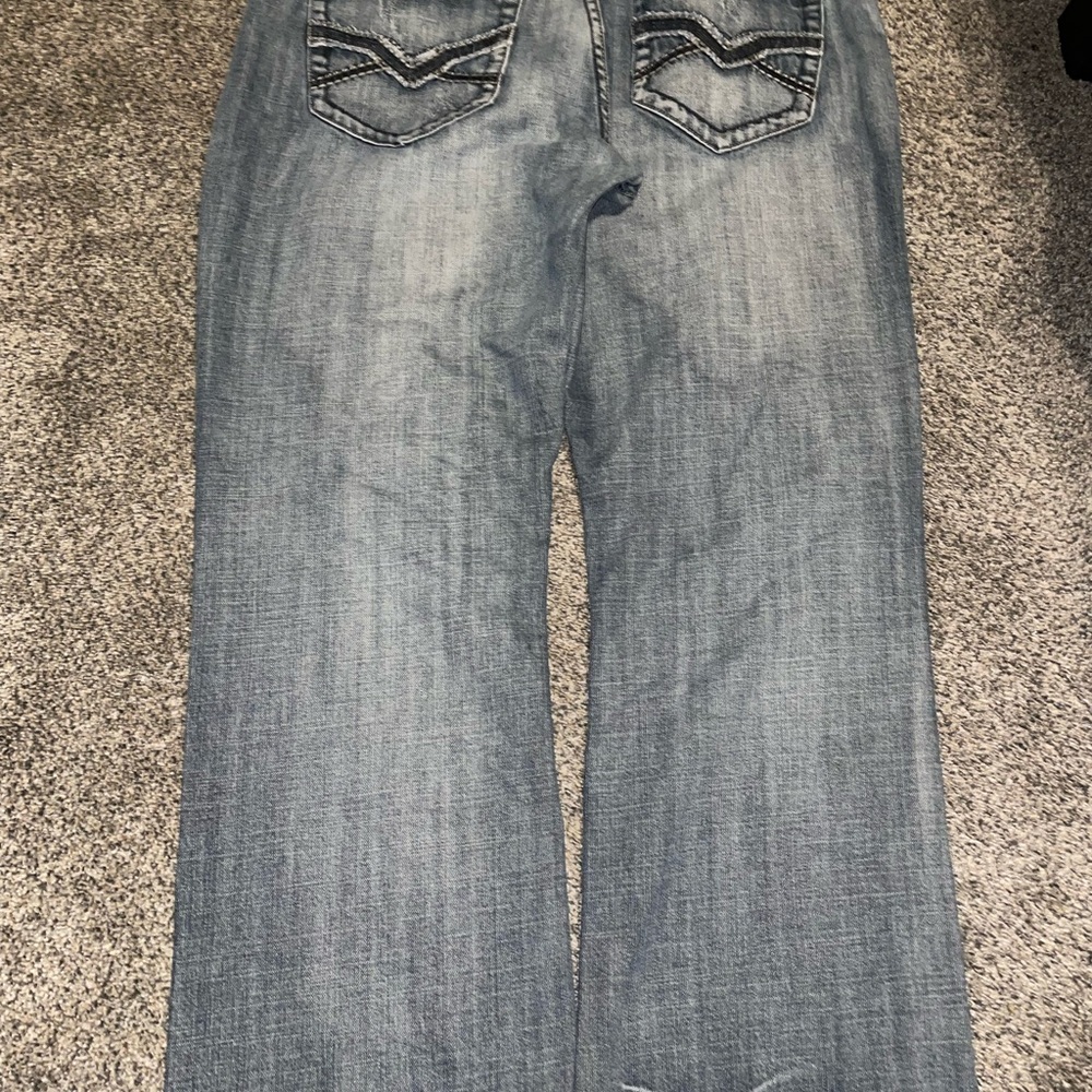 Cool niche light blue flypaper denim